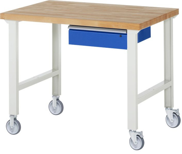 Établi mobile RAU 7001A1, 1250x900x1000mm, 2 roulettes fixes et pivotantes chacune, 05-7001A1-129B4S22.11