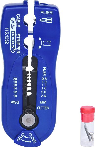 Outil de dénudage multifonctionnel KS Tools, 0,8-2,6 mm, 115.1252