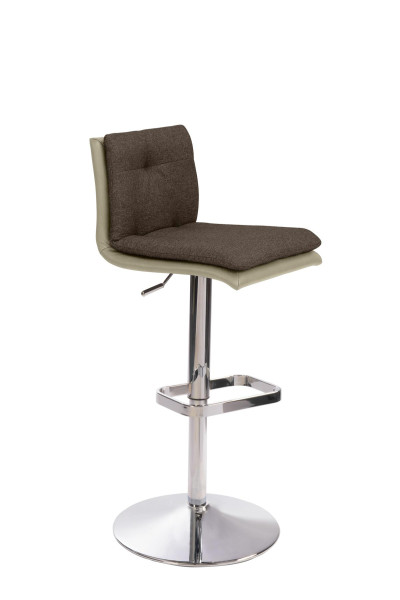 Mayer Sitzmöbel , structure chromée, siège rembourré confortable avec coussin intérieur supplémentaire, taupe/marron chocolat, 1211_01_126