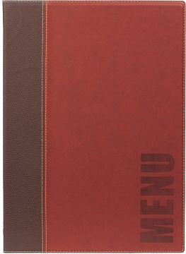 Dossier de menu Contacto A4, rouge, 5831/049