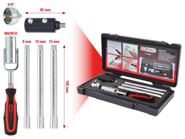 KS Tools kit de montage pour lavabo, 6 pièces, 116.2050