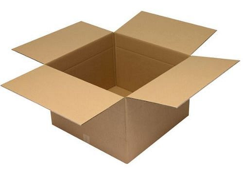 Boîte pliante en carton ondulé TransPak à 2 parois, dimensions intérieures 600 x 600 x 400 mm, qualité 2,50BC, paquet de 10, 299385