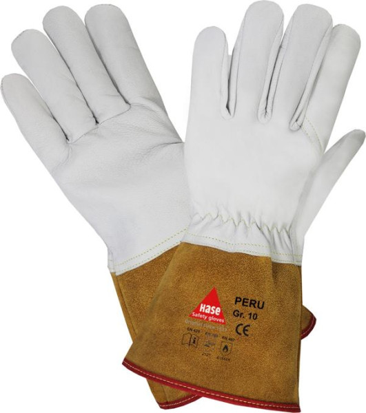 Hase Safety PERU, Gants de sécurité 5 doigts pour soudeurs, taille : 9, UE : 10 paires, 403835-9
