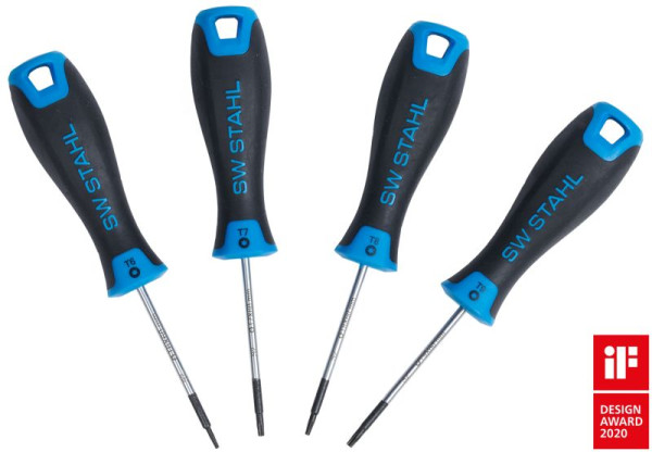 Jeu de tournevis en acier SW, profil en T, 4 pièces, 32813L