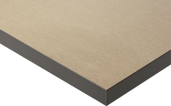 Plan de travail RAU MDF, chant ABS noir, L750 x P700 x S40 mm, F-075-070-40