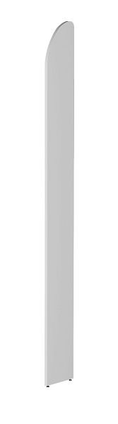 Kerkmann panneau d'extrémité DANTE 2600 mm avec paroi arrière, blanc, 50991710