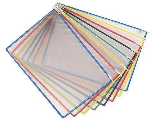 Panneaux transparents DENIOS DIN A4, jaunes, UE : 10 pièces, 145-015