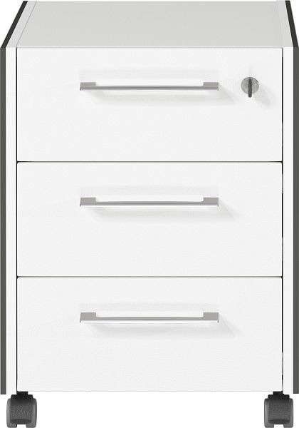 GERMANIA GW-PASADENA Roll Container 4257, Graphite/Blanc, 4257-569