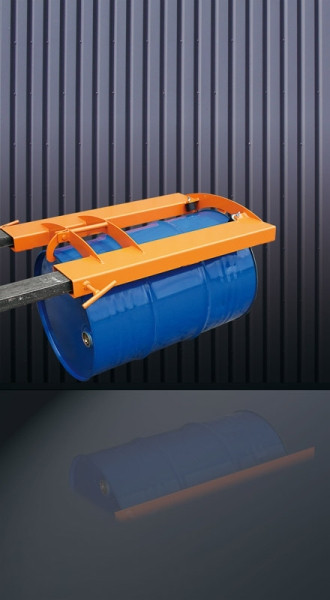 Pince à baril Eichinger Industry pour barils à moulurer horizontaux, 1 x baril orange pur, 22190100000000