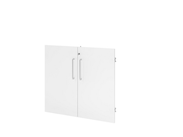 Hammerbacher FlexWall paire de portes 80 cm, 2 OH, BS, blanc, VFWT28/W/BS