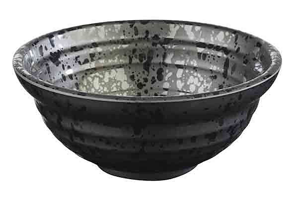 Bol APS -GLAMOUR-, Ø 12 cm, hauteur : 5 cm, mélamine, noir, 0,35 litre, 84366