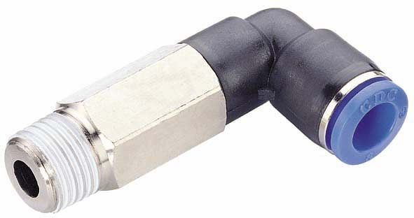 temporisateur B-WEdlk-4-1/8-KU, raccord à visser coudé conique, version longue, tuyau Ø : 4 mm, filetage : 1/8", UE : 10 pièces, 03180180