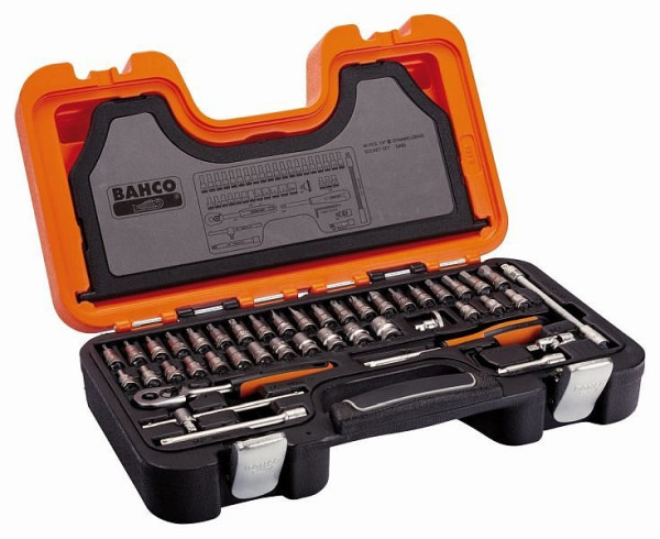 Jeu de clés à douille Bahco 1/4" 46 pièces, S460
