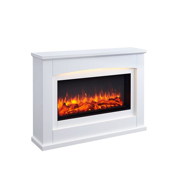 Cheminée électrique RICHEN argon, 2000 W, couleur : blanc, EF160B-MT160B