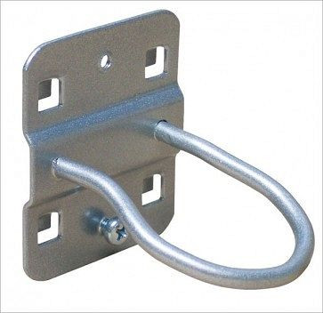 Support machine mural perforé ADB, adapté à la perforation Euro (10x10 mm / 38x38 mm), Ø : 5 mm, couleur : aluminium, RAL 9006, 40 mm, 23150