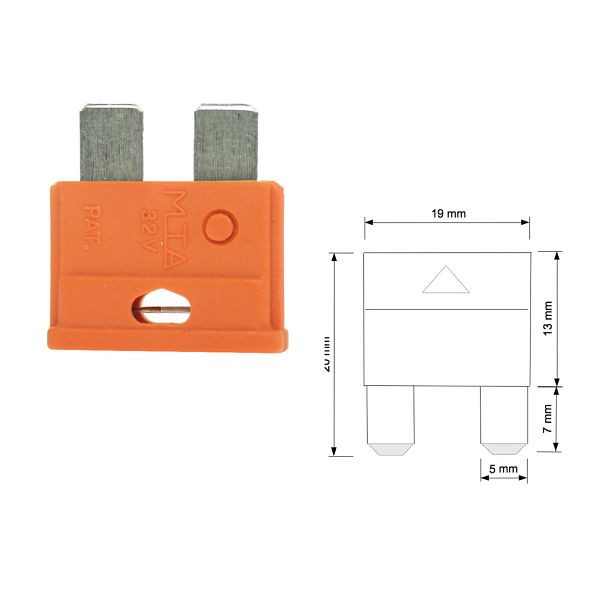 Fusible à lame standard pour voiture Offgridtec 5A 6-32V, 8-01-006885