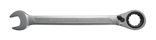 Clé à cliquet mixte SW-Stahl, 32 mm, réversible, 03520L-32