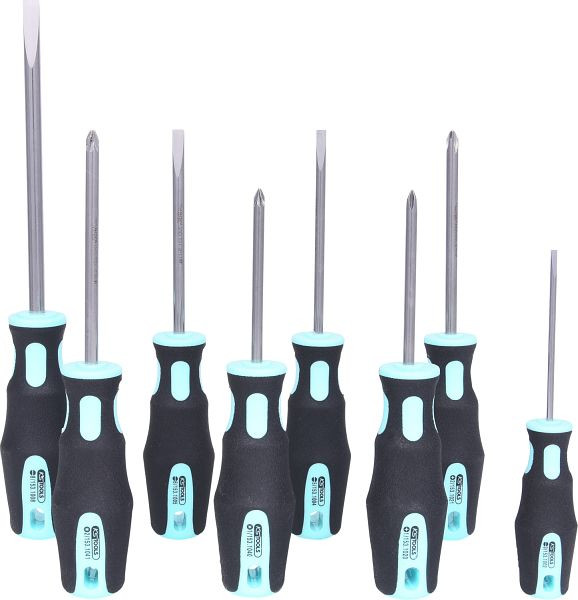 Jeu de tournevis en acier inoxydable KS Tools, 8 pièces, 153.2000