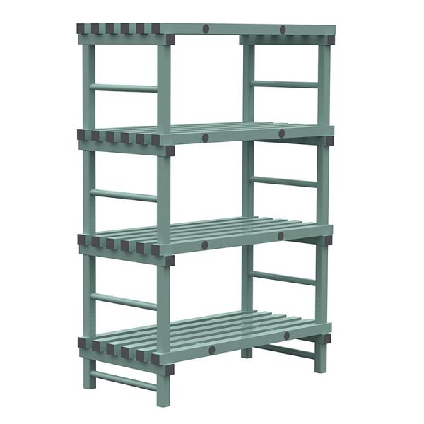 Etagère Euro REA 1200x600x1750mm, 4 montants au pas de 450mm, 308.161