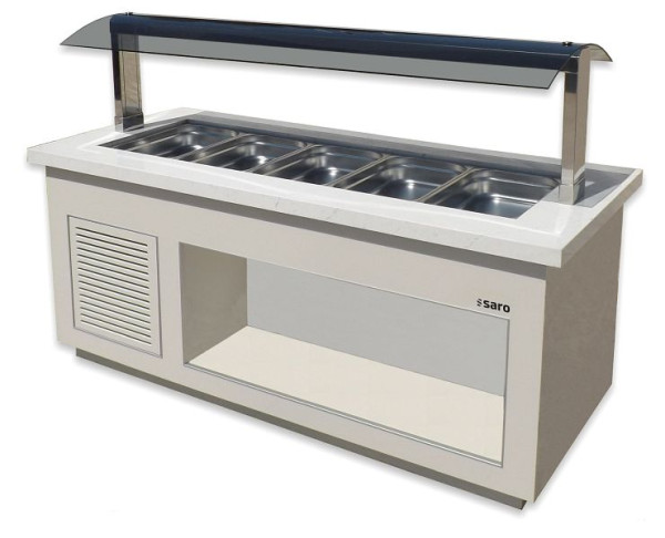 Saro bar à salade Premium Line SB-K170 blanc, pour 4x 1/1 GN, 366-2005