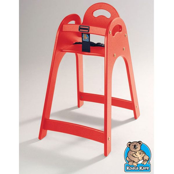 Tapis de chaise haute KEMMLIT, rouge, qualité supérieure, robuste, 251.596