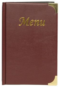 Dossier menu Contacto A5 bordeaux, 5829/059