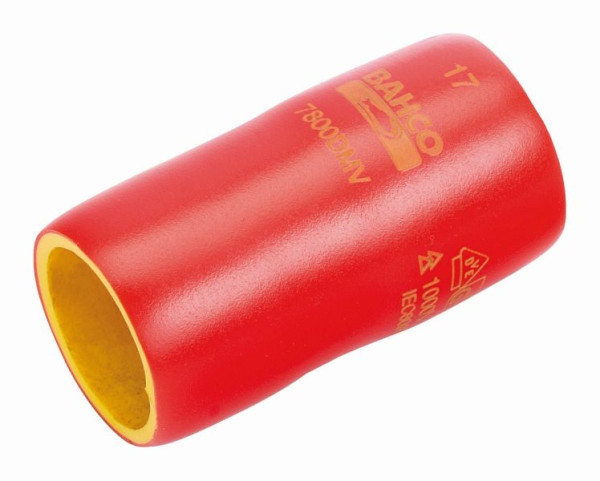 Insert de clé à douille Bahco 1/2", isolé, 12 pans 10 mm, 7800DMV-10