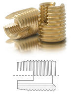 BaerFix avec fentes de coupe M 4 x 0,7 - 8 mm - laiton - 100 pièces, 1-FMS44