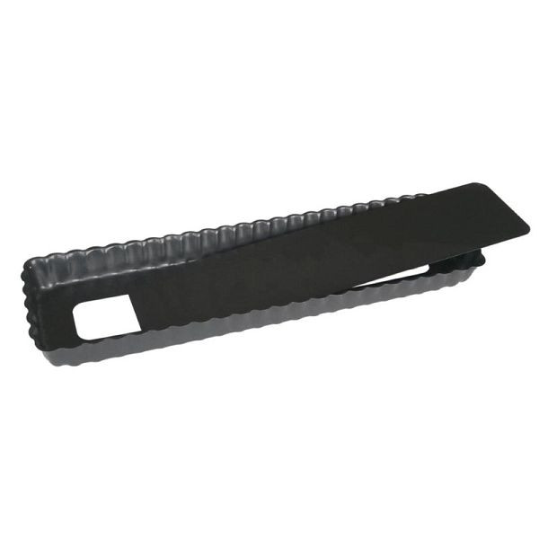 Moule à gâteau rectangulaire antiadhésif De Buyer avec fond amovible 35,6 cm, CY117