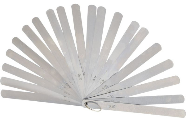 Jauge de jeu de piston KS Tools, 20 feuilles, 0,05-1 mm, 300.0616