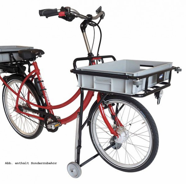 Vélo cargo Draisin TRAPORA XS avec moteur, version avec option de charge : conteneur post-standard, avec mise à niveau de la batterie, batterie de conteneur post-standard 500100201206-M