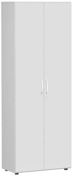 Armoire geramöbel avec support d'armoire coulissant, avec pieds, y compris amortisseur de porte, 800x420x2160, gris clair/gris clair, S-386128-LL