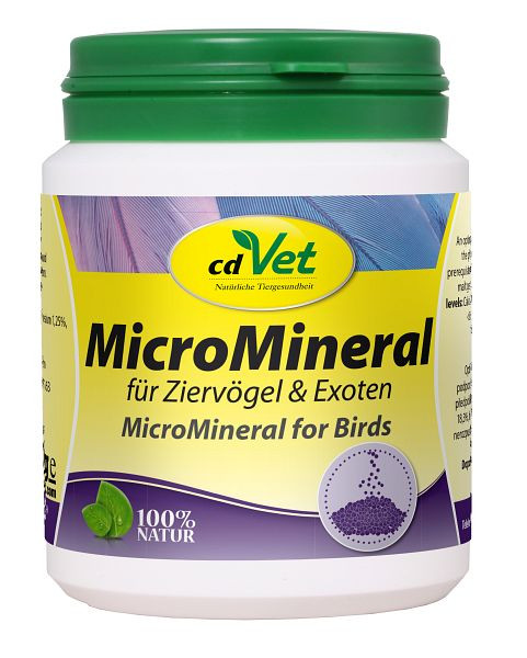 cdVet MicroMineral pour oiseaux d'ornement et animaux exotiques 150 g, 161