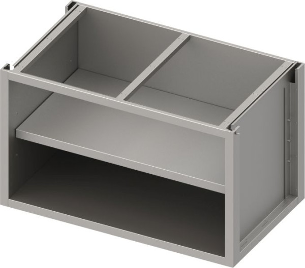 Stalgast armoire de base en acier inoxydable version 2.0 ouverte, avec plancher intermédiaire, construction de base 1500x540x660 mm, BX15550F