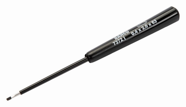 Tournevis électronique Bahco, Fente, 0.4X2.5X75mm, 155mm, 7372I-2.5-75
