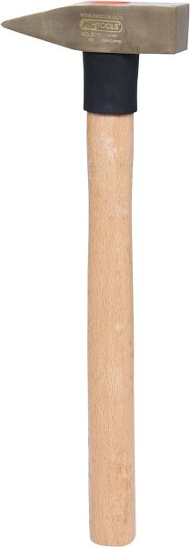 Marteau de mécanicien KS Tools BRONZEplus 500 g, avec manche en hickory, 963.2010