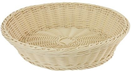 Panier en poly Contacto, rond 38 cm, naturel, 4789/380