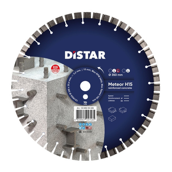 Disque à tronçonner diamanté Distar 1A1RSS 350 Meteor, 12385055024