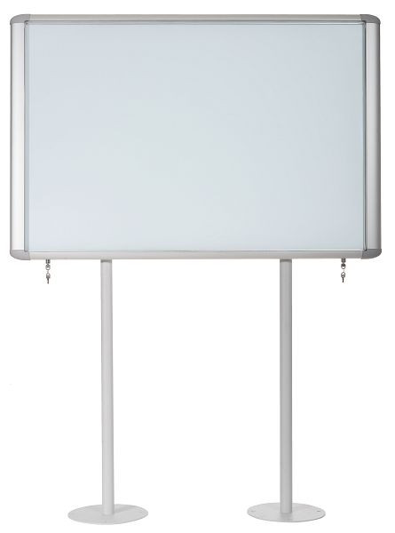 Vitrine Bi-Office pour l'extérieur avec cadre en aluminium 12xA4, OMS370209760