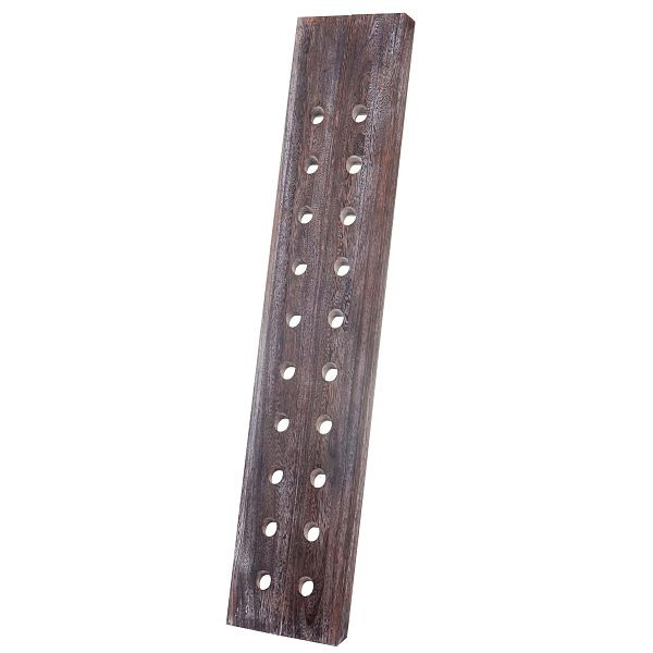 Planche vibrante décorative Mendler, porte-bouteilles, porte-bouteilles pour 20 bouteilles, look vintage shabby, marron, 54132