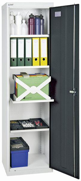 armoire à outils et matériaux blunt TM 3000, RAL 7035/7016, 4 plateaux, largeur 500 mm, 3005071