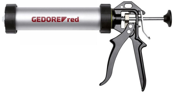 Presse/pistolet à cartouche rouge GEDORE pour silicone, aluminium, pour 310ml, 3301753