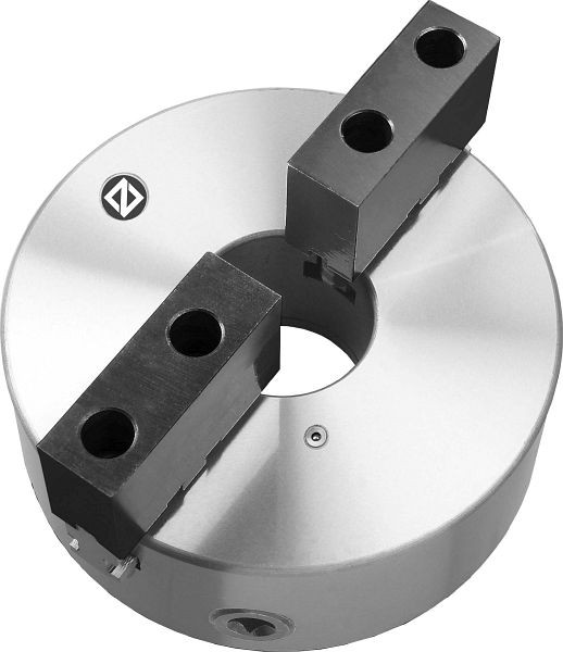 Mandrin de tour MACK à 2 mors 160 mm, fonte, DIN 6350, mors monobloc