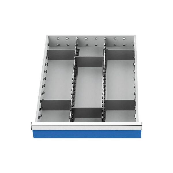 Bedrunka+Hirth insert de tiroir, coulisses pour compartiment central série 500, avec 6 séparateurs, 113A