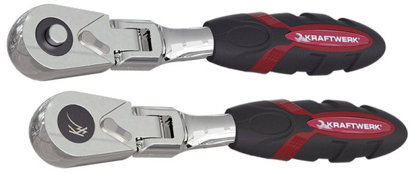 Jeu de 2 cliquets micro réversibles flexibles Kraftwerk 1/4", 3201F