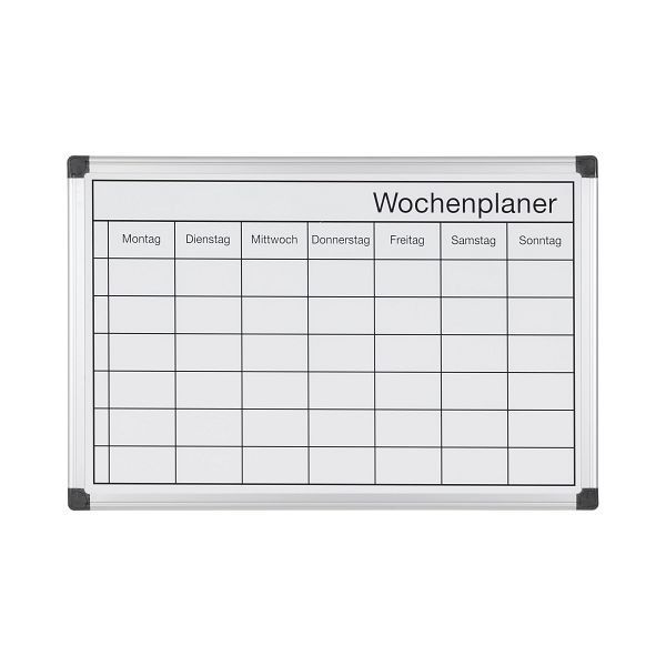 Agenda hebdomadaire magnétique Bi-Office Maya, noir / blanc 60x40cm, GA01147170