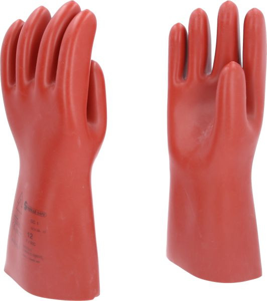 KS Tools Gant de protection pour électricien avec protection mécanique, taille 12, classe 1, rouge, 117.0074