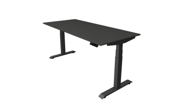 Table assis/debout Kerkmann Move 4, L 1800 x P 800 mm, réglable en hauteur électriquement de 640 à 1290 mm, anthracite, 10080713