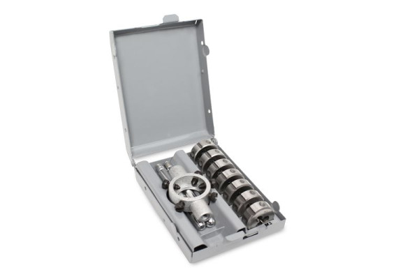 Jeu de matrices GSR 8 pièces filetage métrique 25x9 DIN EN 22 568 (DIN 223) M3-M12 avec porte-matrice 25x9 mm, 08304010