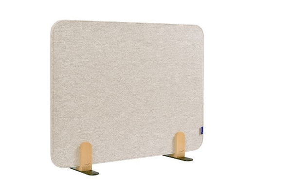 Cloison de table acoustique Legamaster ELEMENTS 60x80cm beige doux avec 2 supports, 7-209833